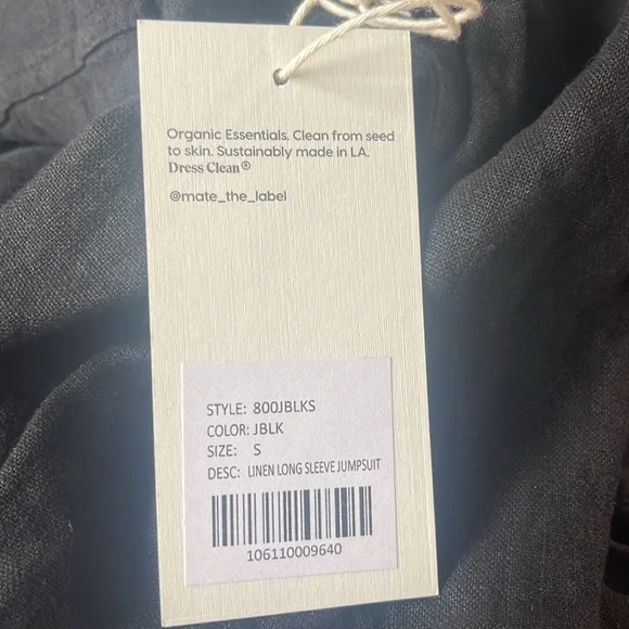 Mate the Label linen jumpsuit NWT - Picture 2 of 4